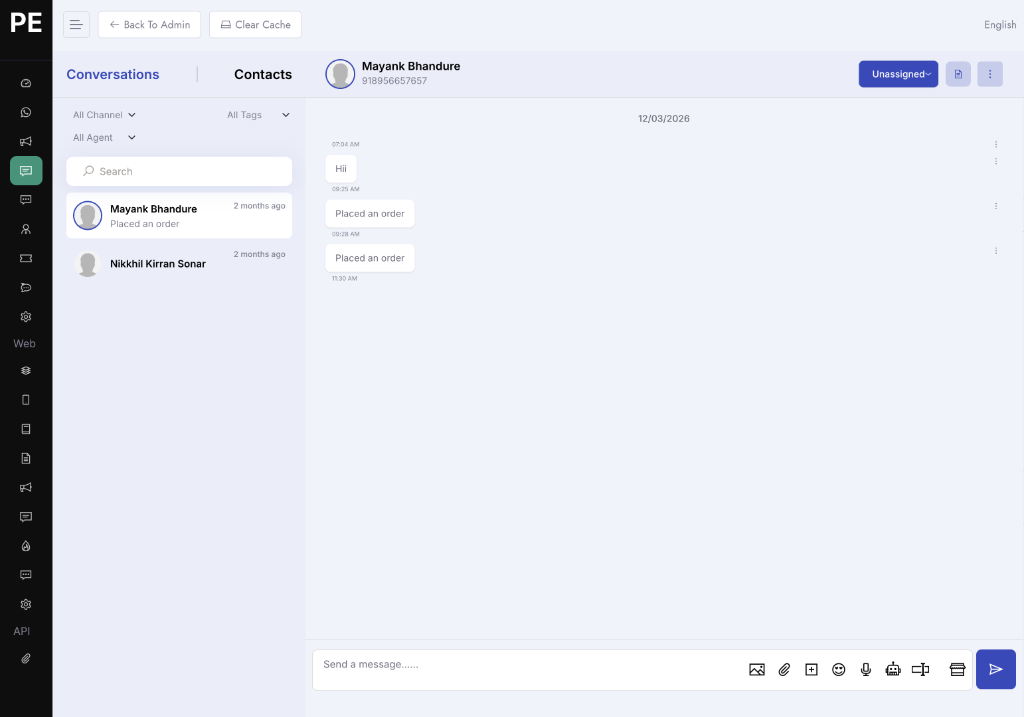 Multi-Human Live Chat Support